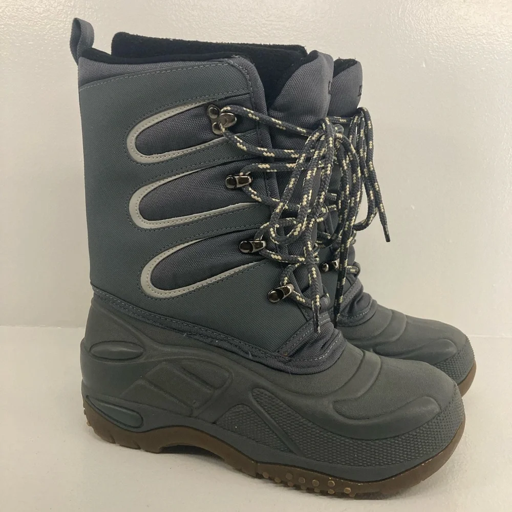 L.L.Bean Gray Winter Boot Kid’s 3G = Women’s 5G Ski Snowboard Holiday Waterproof